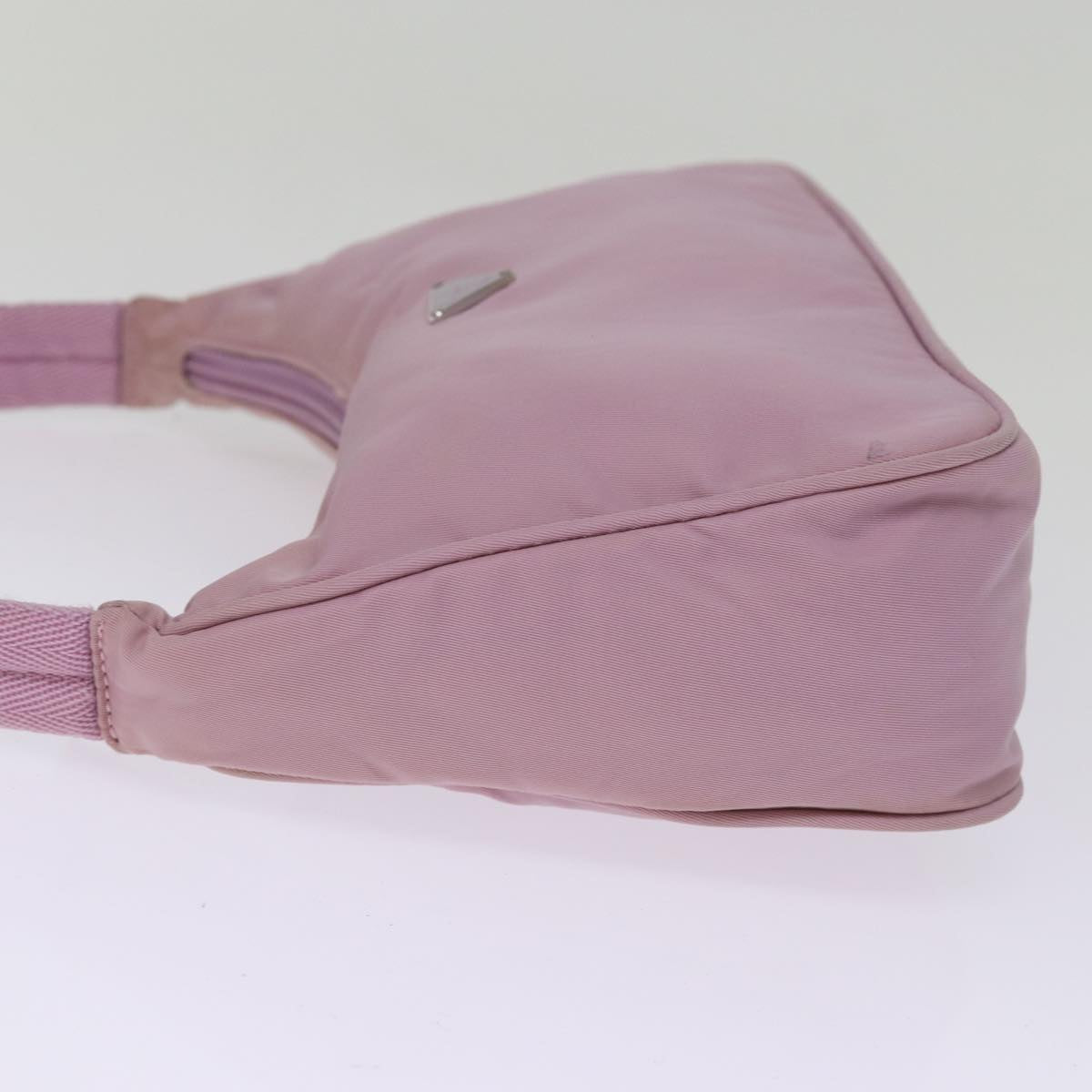 PRADA Hand Bag Nylon Pink Auth bs15043