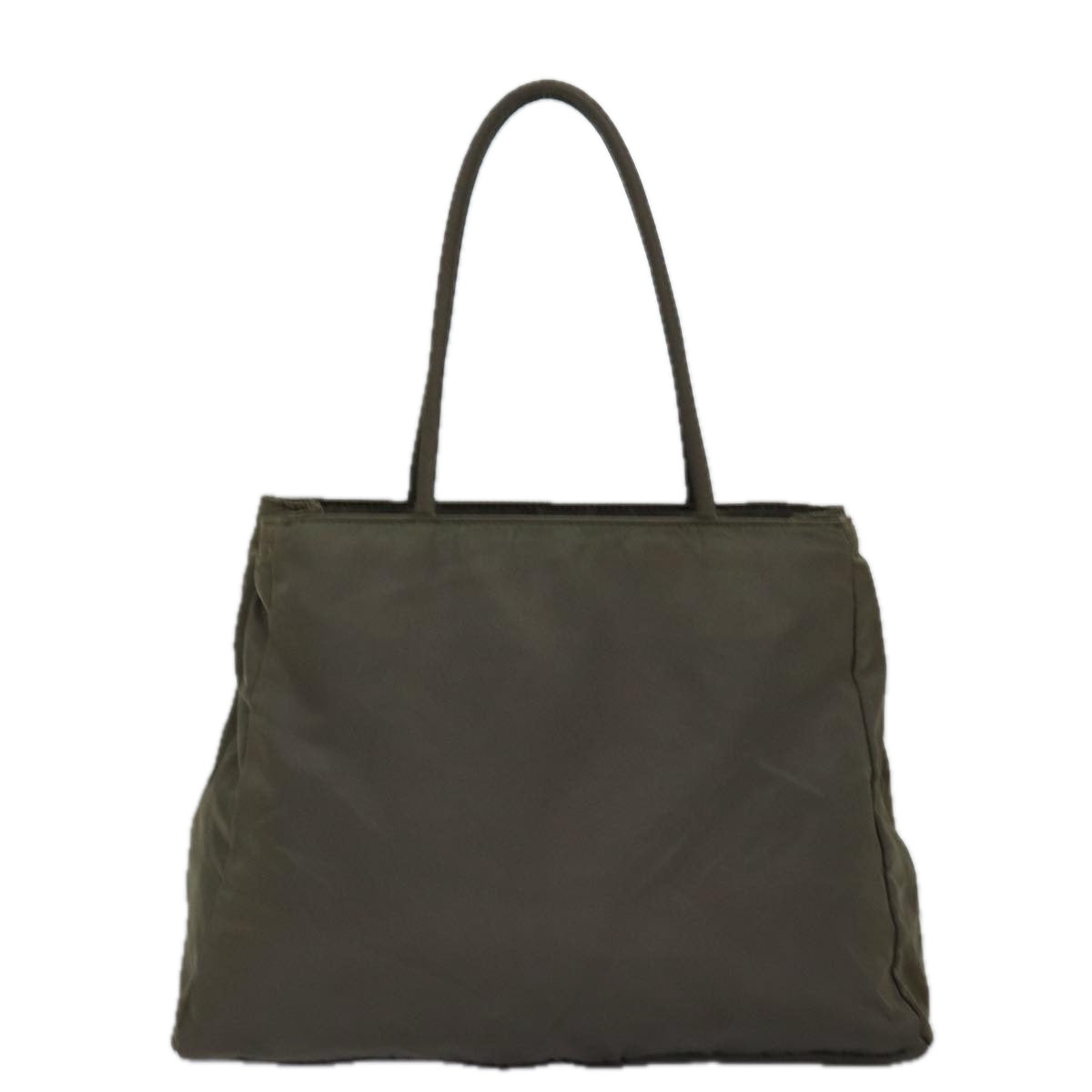 PRADA Hand Bag Nylon Khaki Auth bs15044