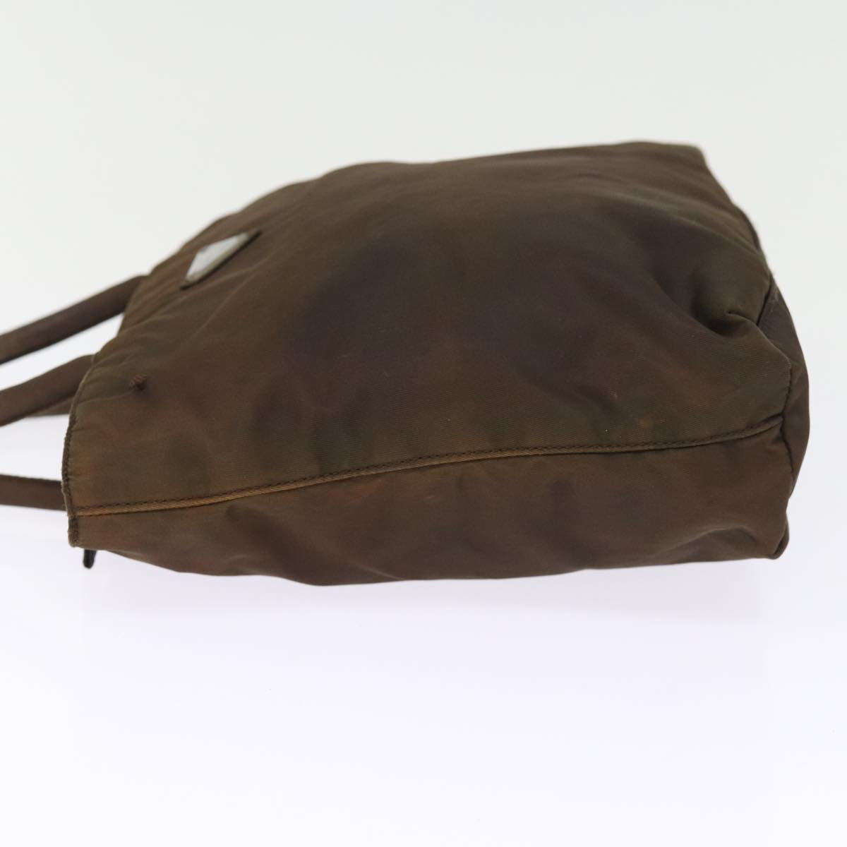 PRADA Hand Bag Nylon Brown Auth bs15065