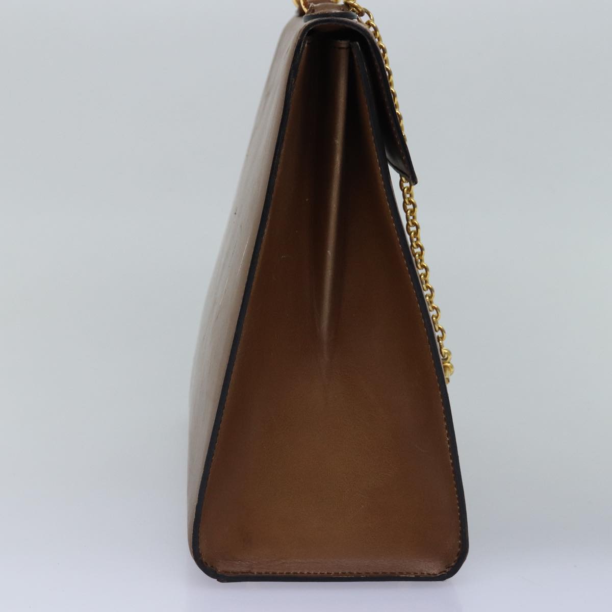 Luxury CELINE Hand Bag Leather Brown 15080