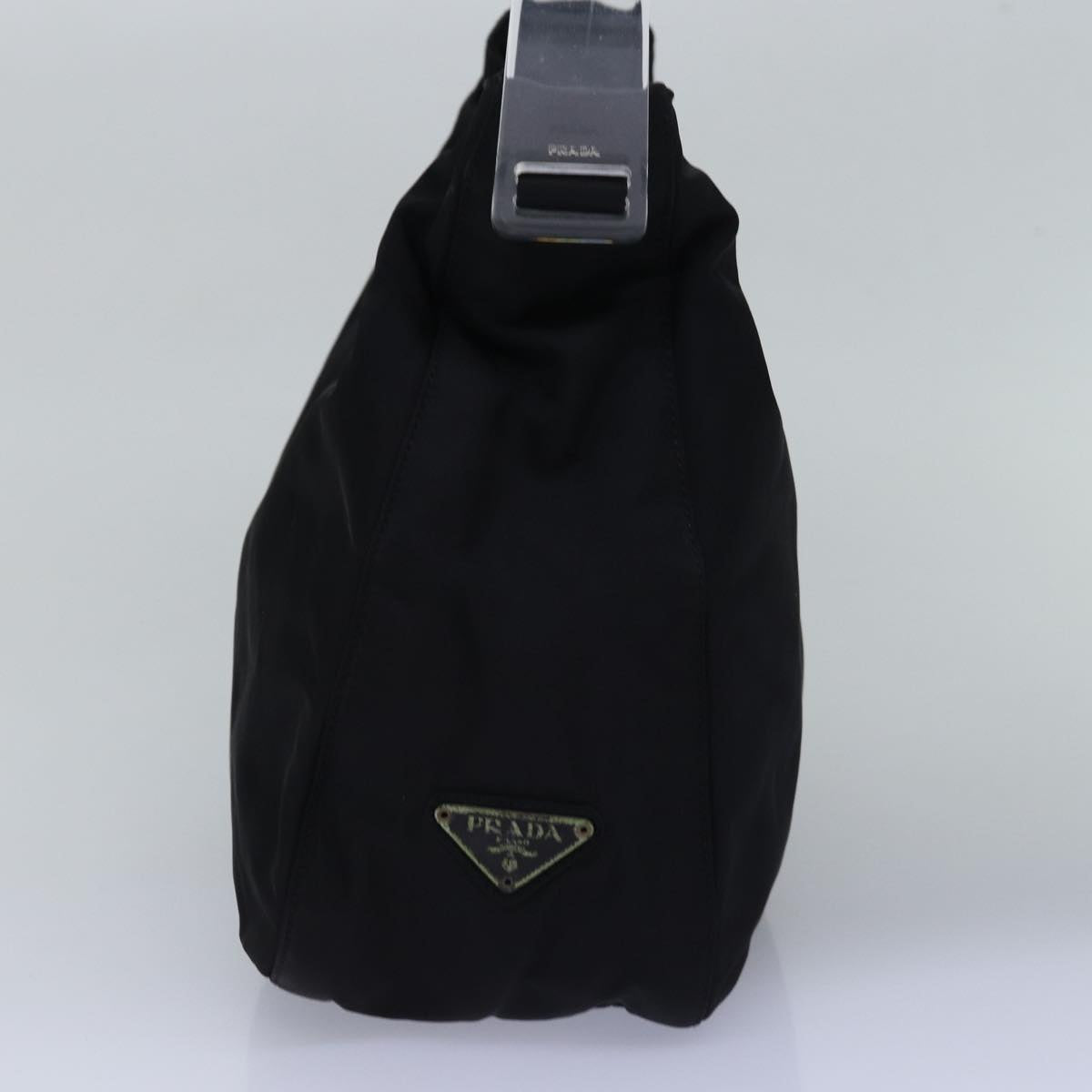 PRADA Shoulder Bag Nylon Black Auth bs15274
