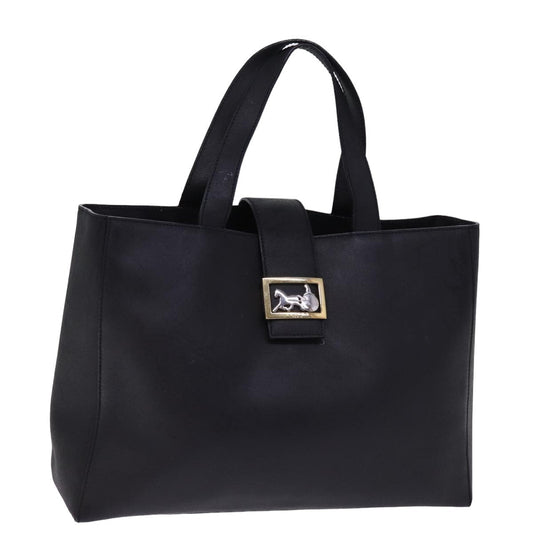 Luxury CELINE Hand Bag Leather Black 15278
