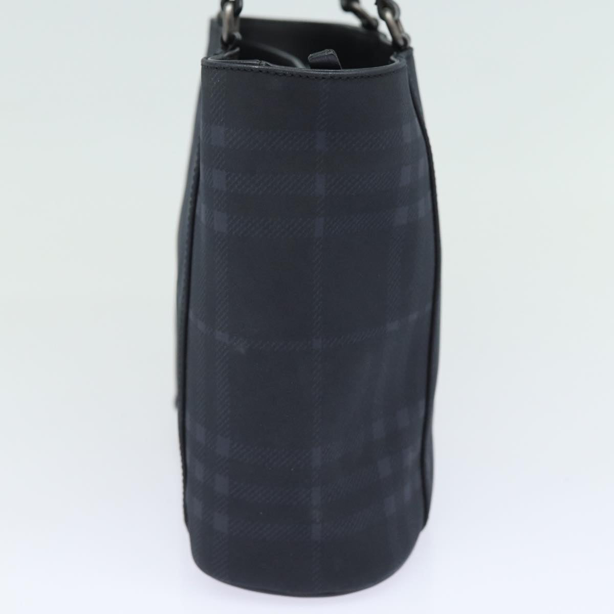 Burberry Nova Check Shoulder Bag PVC Black Auth bs15452