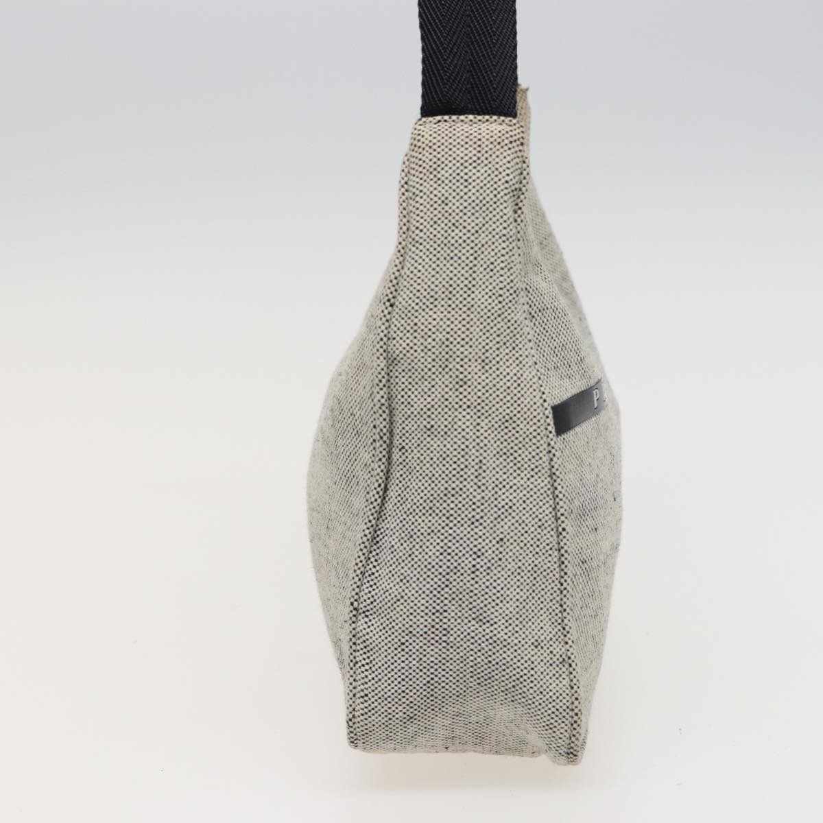 PRADA Sports Hand Bag Canvas Gray Auth bs15460