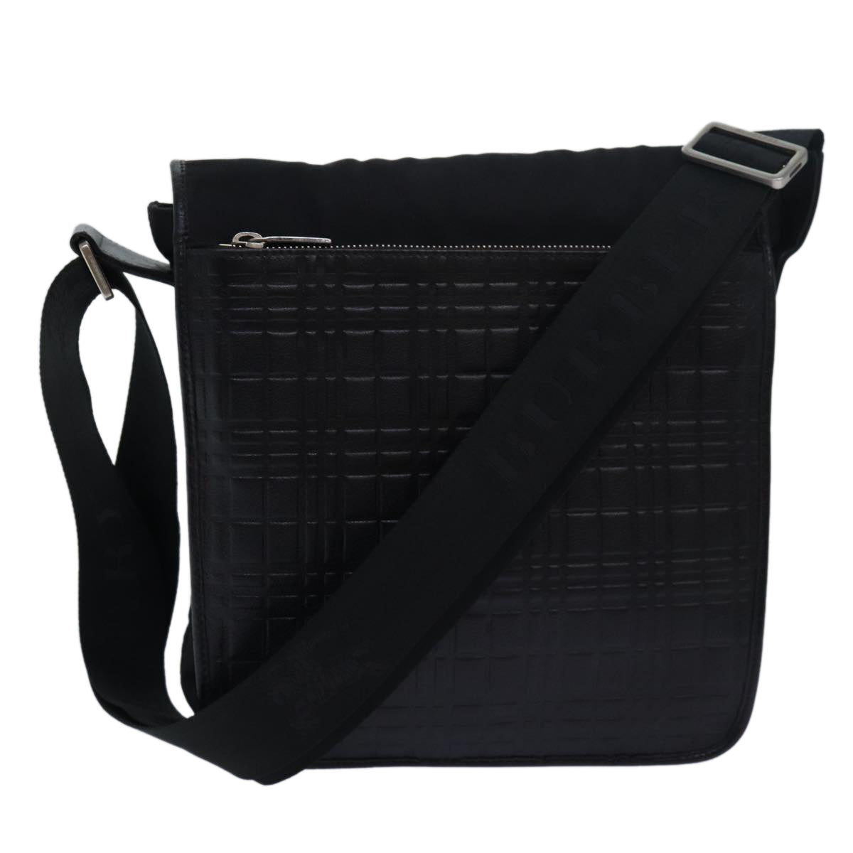 Burberry Shoulder Bag Nylon Black Auth bs15733