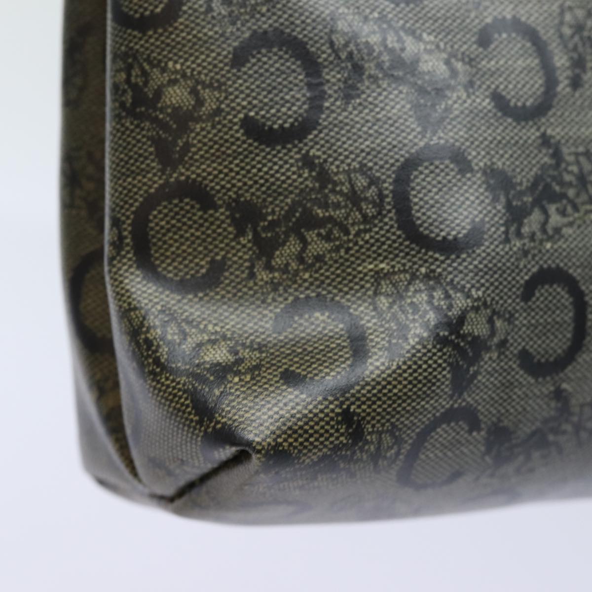 Luxury CELINE C Macadam Canvas Pouch Black 15889