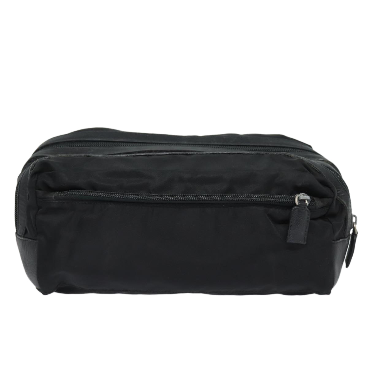 PRADA Second Bag Nylon Black Auth