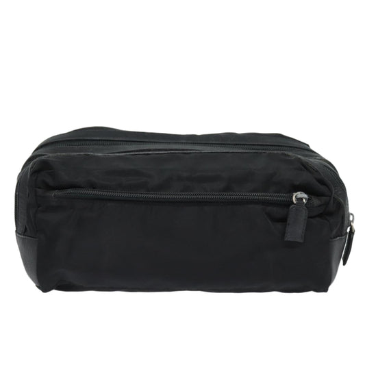 PRADA Second Bag Nylon Black Auth