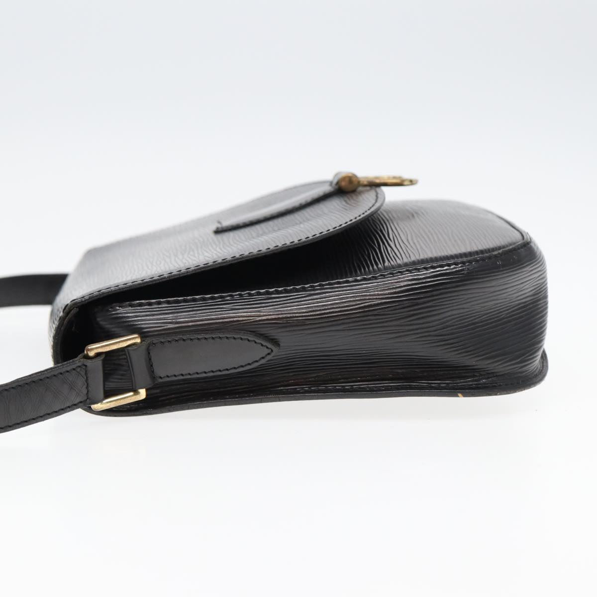 LOUIS VUITTON Epi Saint Cloud GM Shoulder Bag Black Noir M52192 LV Auth bs16110