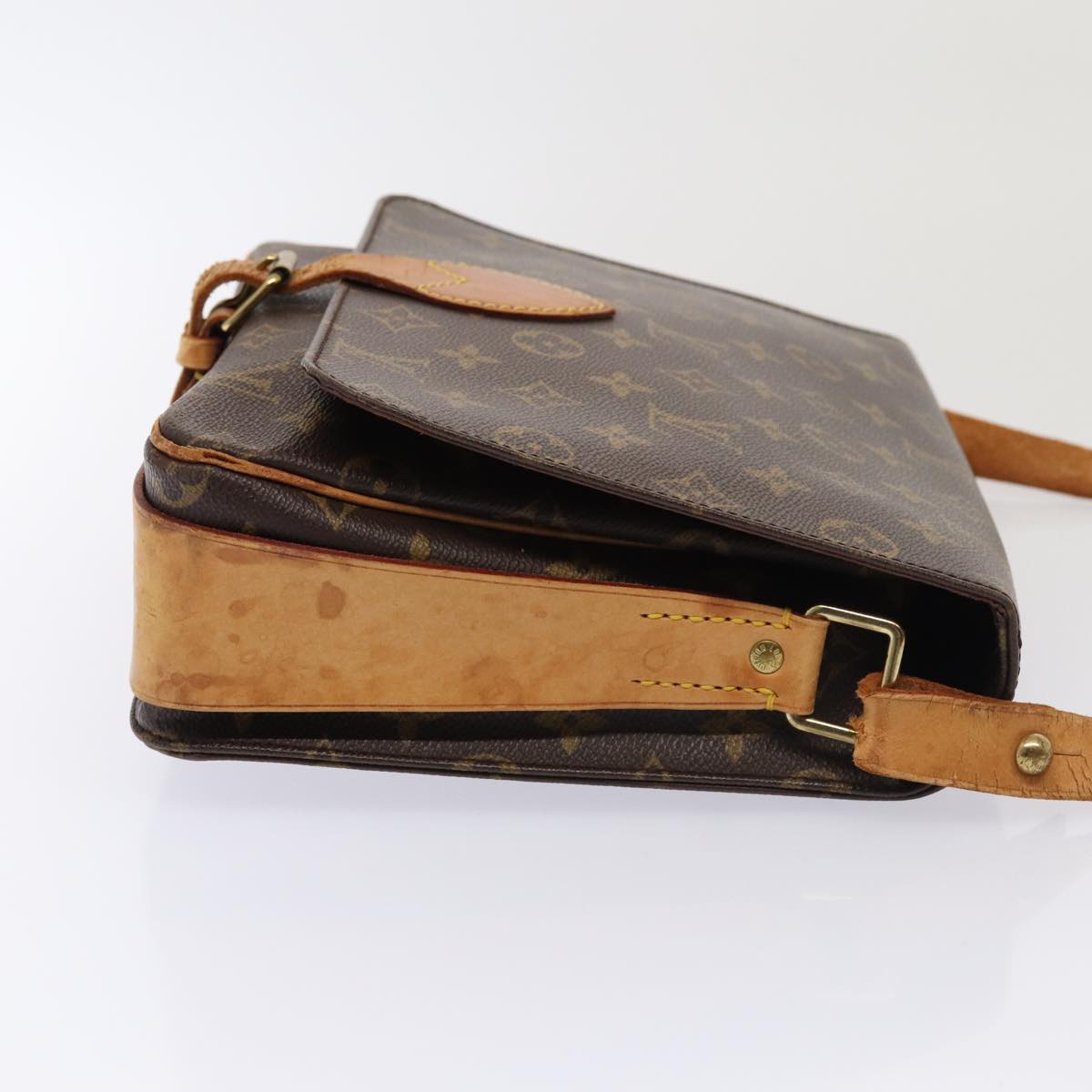 LOUIS VUITTON Monogram Cartouchiere GM Shoulder Bag M51252 LV Auth bs16121