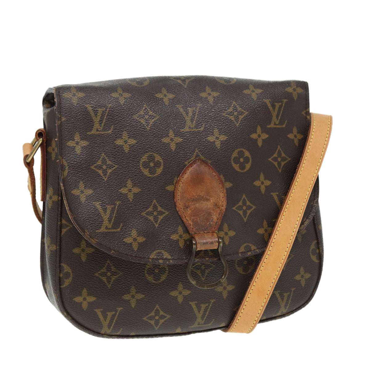 LOUIS VUITTON Monogram Saint Cloud GM Shoulder Bag LV Auth bs16801