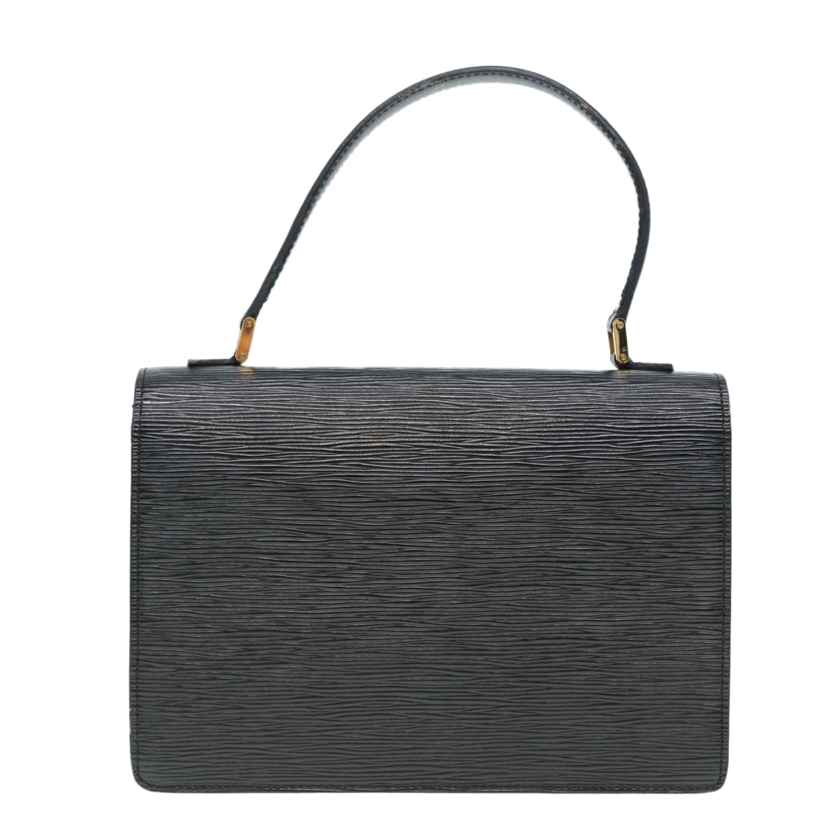 LOUIS VUITTON Epi Concorde Hand Bag Black LV Auth bs16907