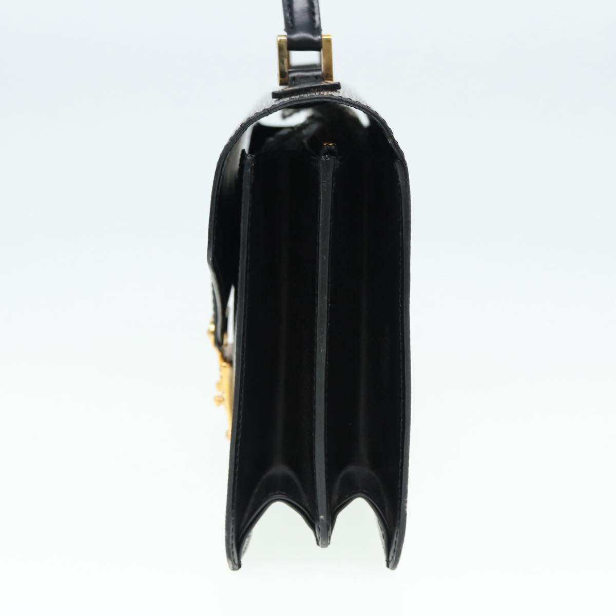 LOUIS VUITTON Epi Concorde Hand Bag Black LV Auth bs16907
