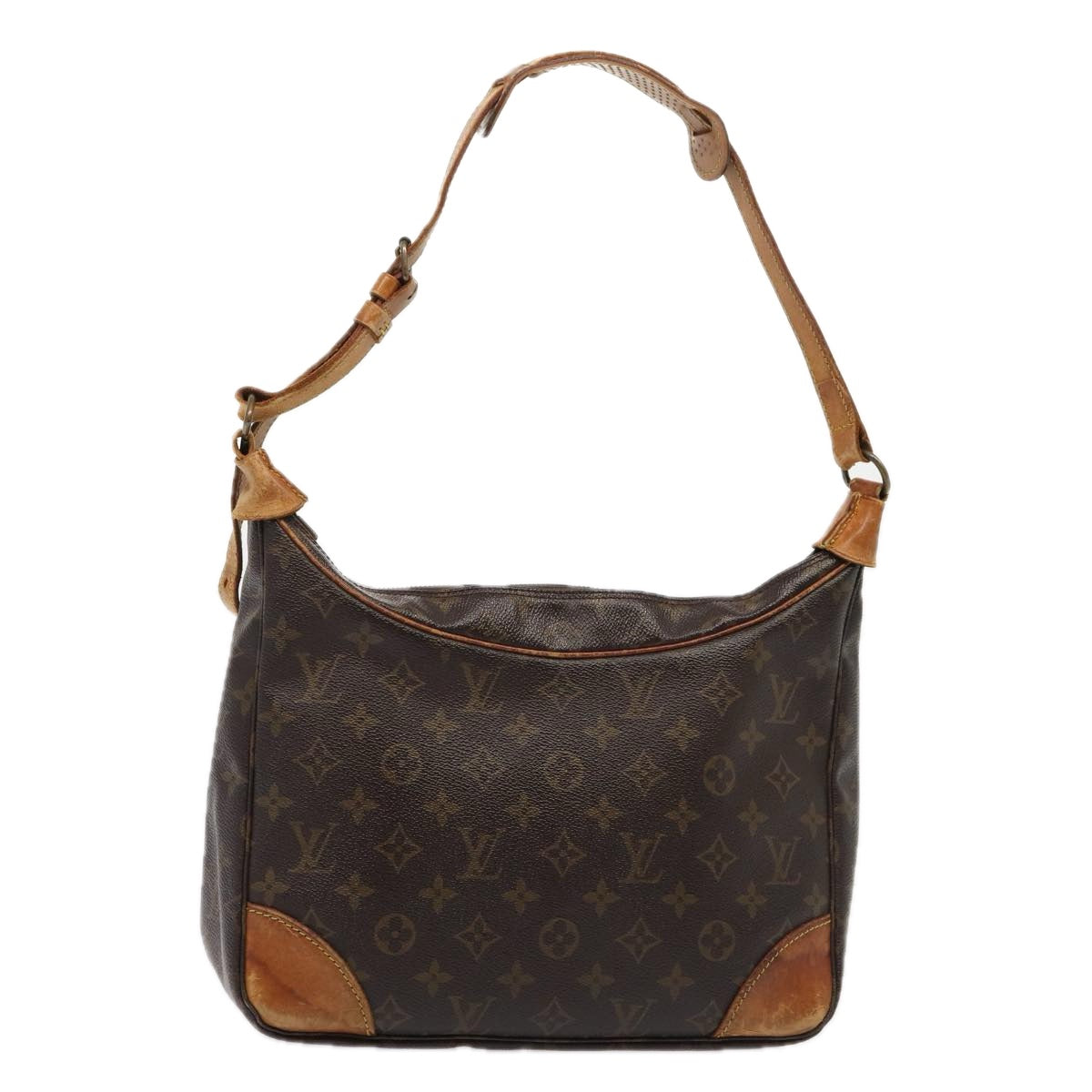 LOUIS VUITTON Monogram Boulogne 30 Shoulder Bag LV Auth bs16927