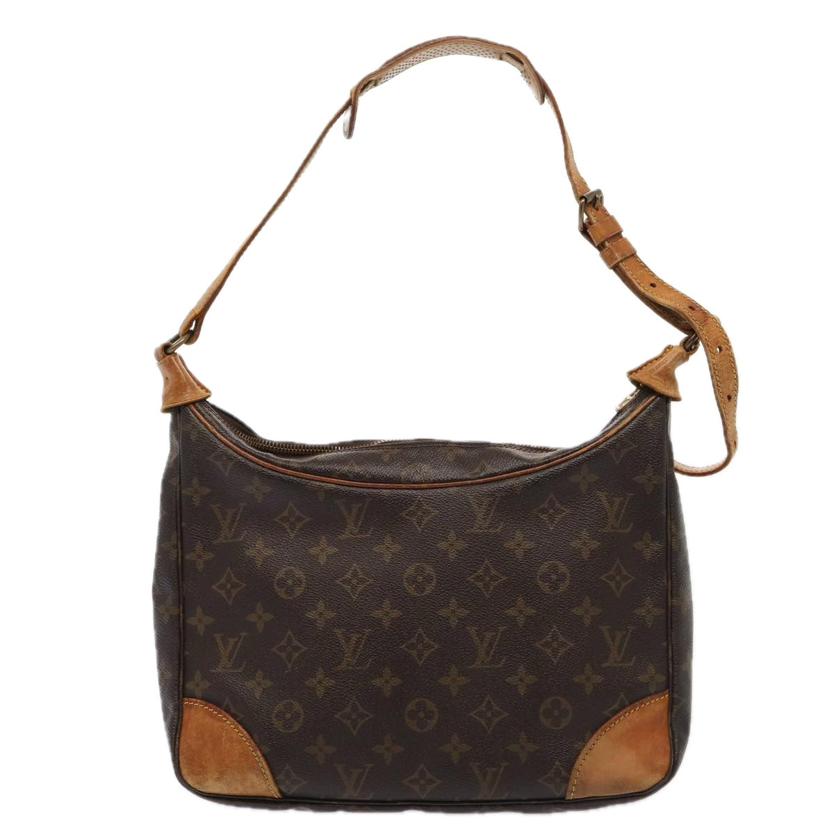 LOUIS VUITTON Monogram Boulogne 30 Shoulder Bag LV Auth bs16927
