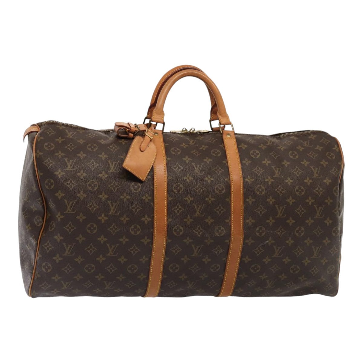 LOUIS VUITTON Monogram Keepall 60 Boston Bag LV Auth bs16940