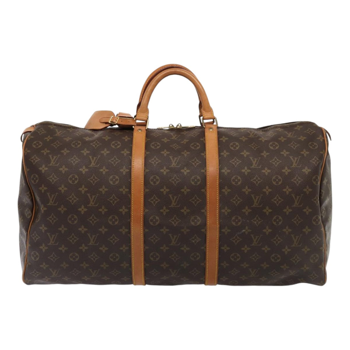 LOUIS VUITTON Monogram Keepall 60 Boston Bag LV Auth bs16940