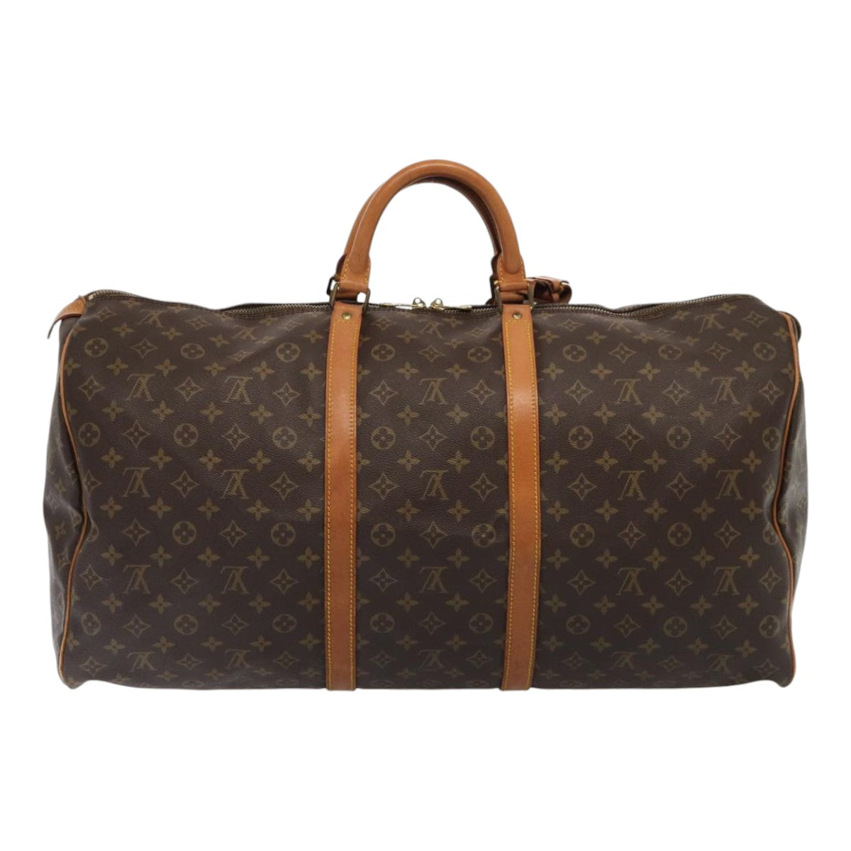 LOUIS VUITTON Monogram Keepall 60 Boston Bag LV Auth bs16940