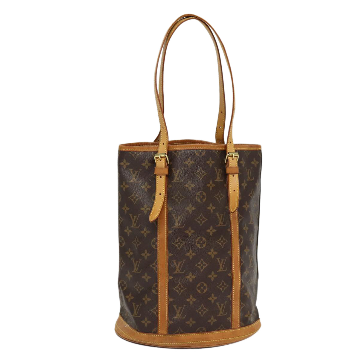LOUIS VUITTON Monogram Bucket GM Shoulder Bag LV Auth bs16942