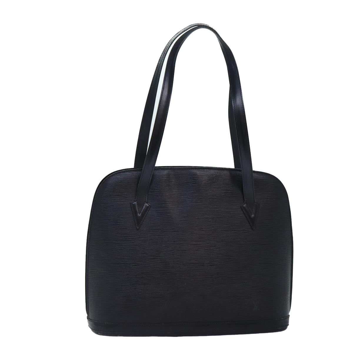 LOUIS VUITTON Epi Lussac Shoulder Bag Black LV Auth bs16943