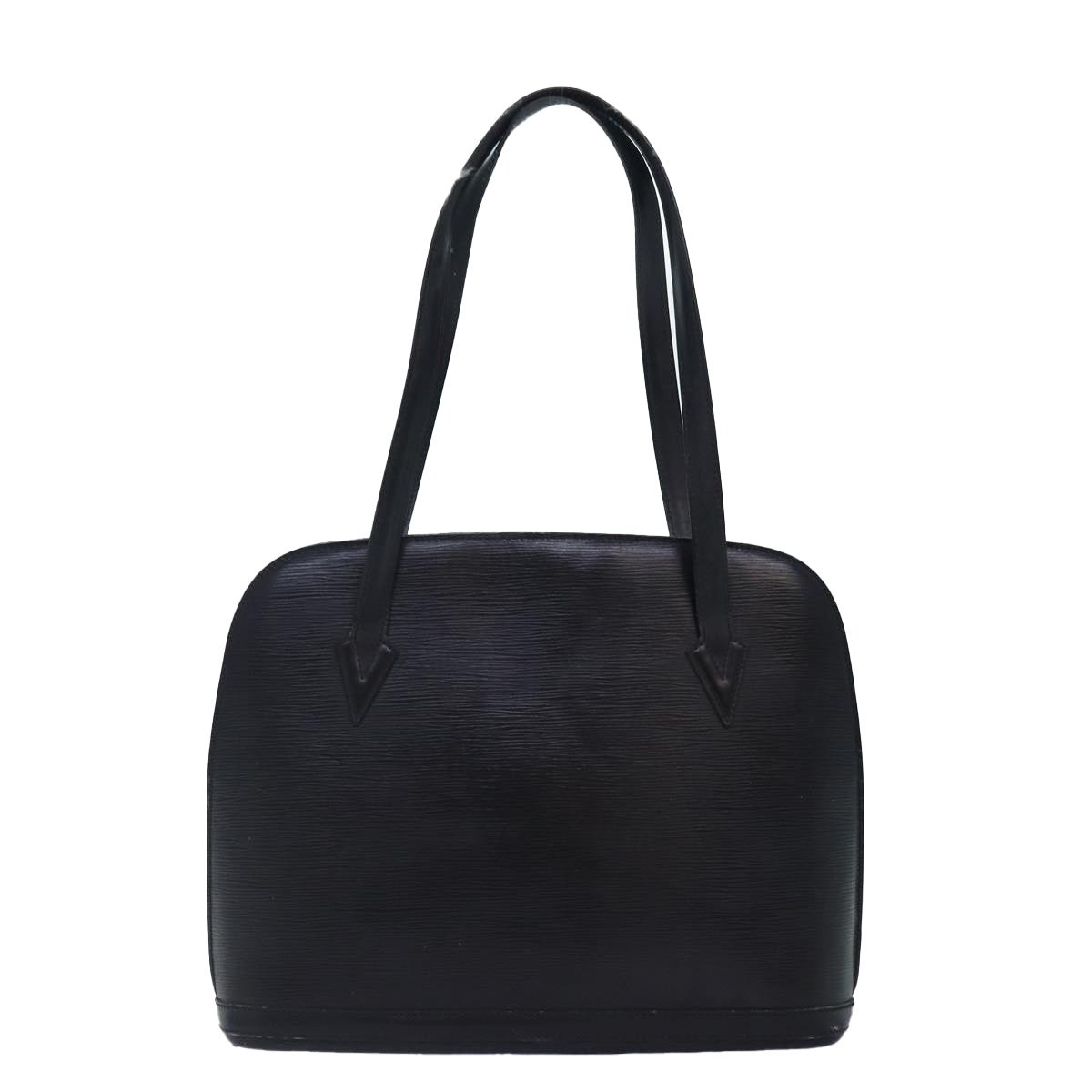 LOUIS VUITTON Epi Lussac Shoulder Bag Black LV Auth bs16943