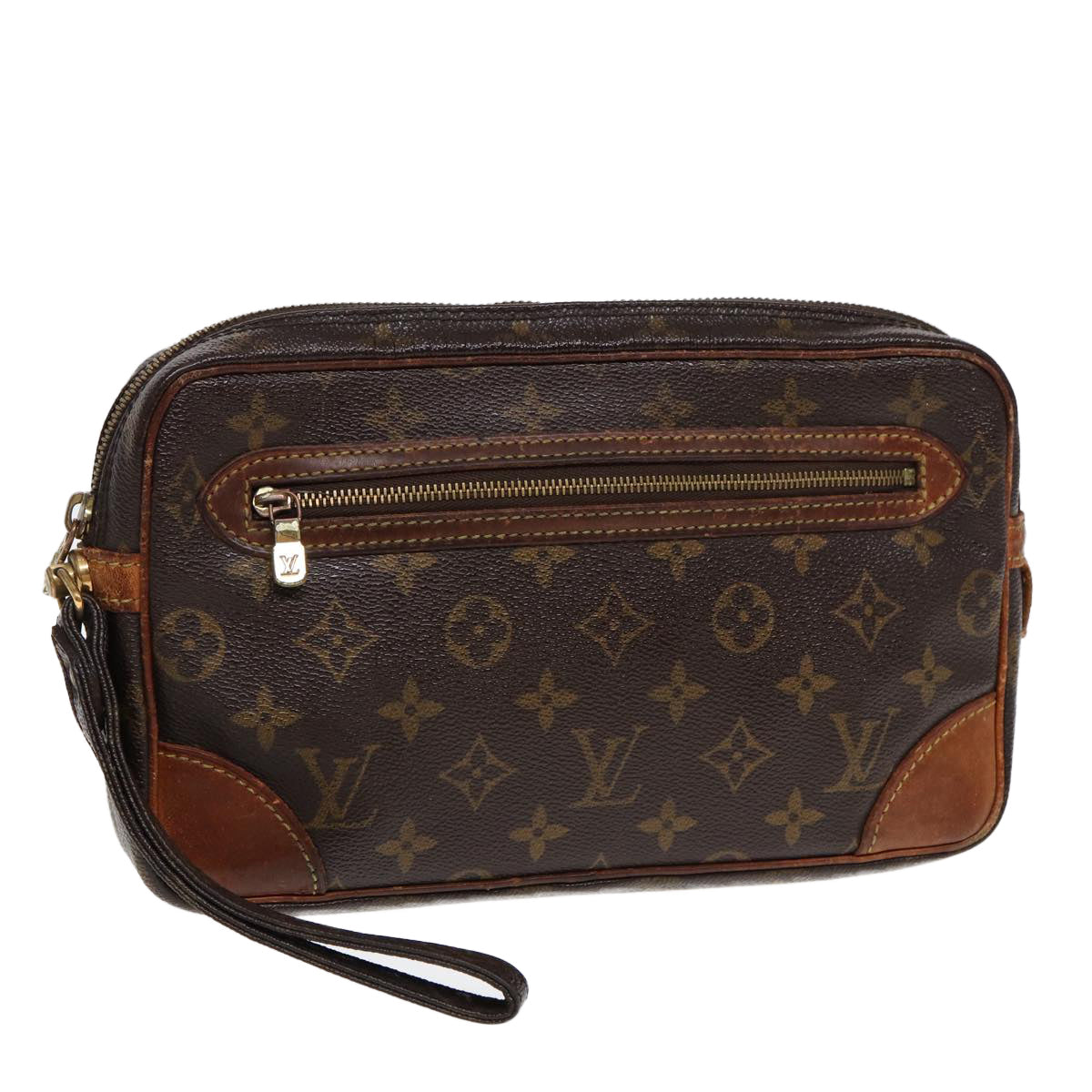 LOUIS VUITTON Monogram Marly Dragonne GM Clutch Bag LV Auth bs16946