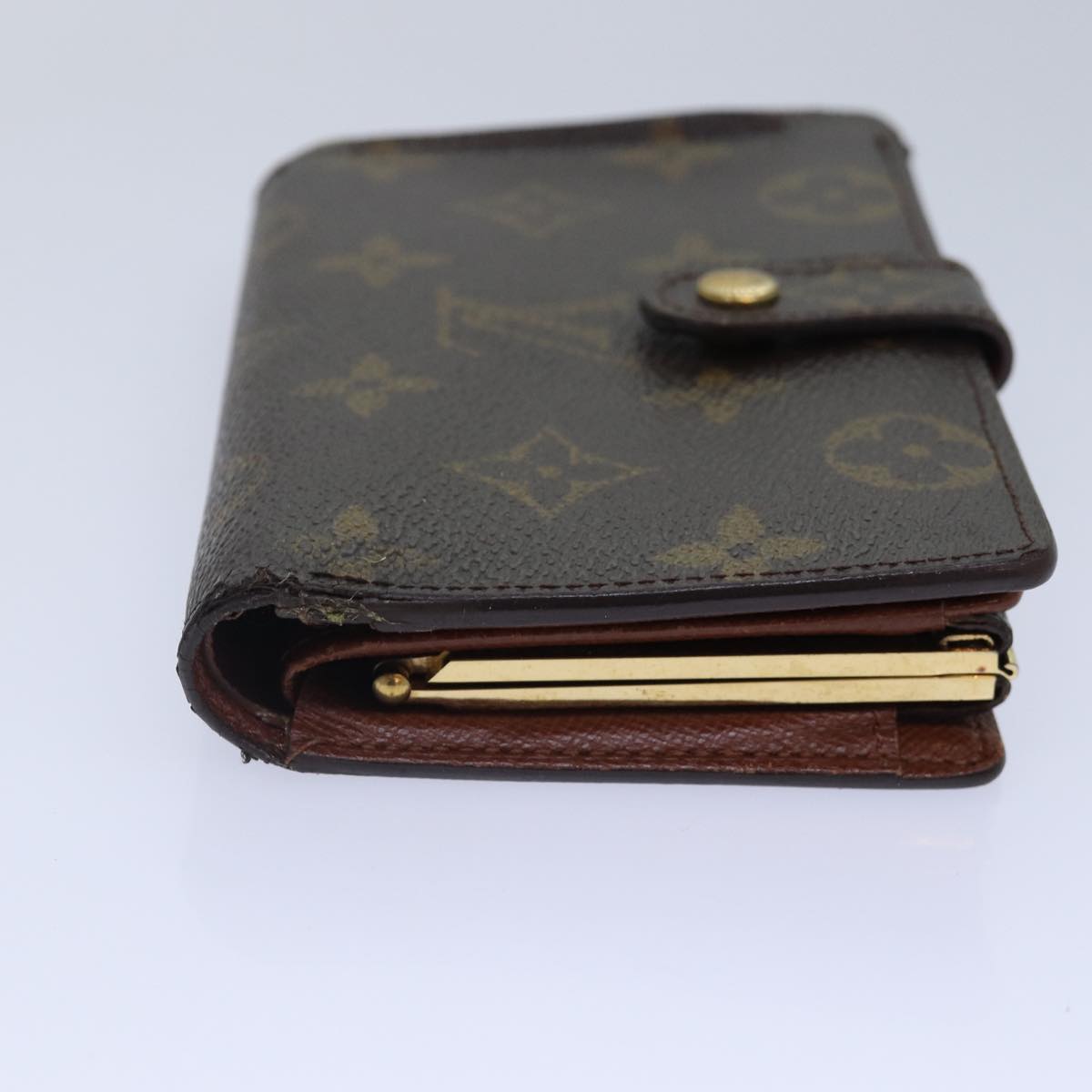 LOUIS VUITTON Monogram Porte Monnaie Billets Viennois Wallet M61663 Auth bs17090