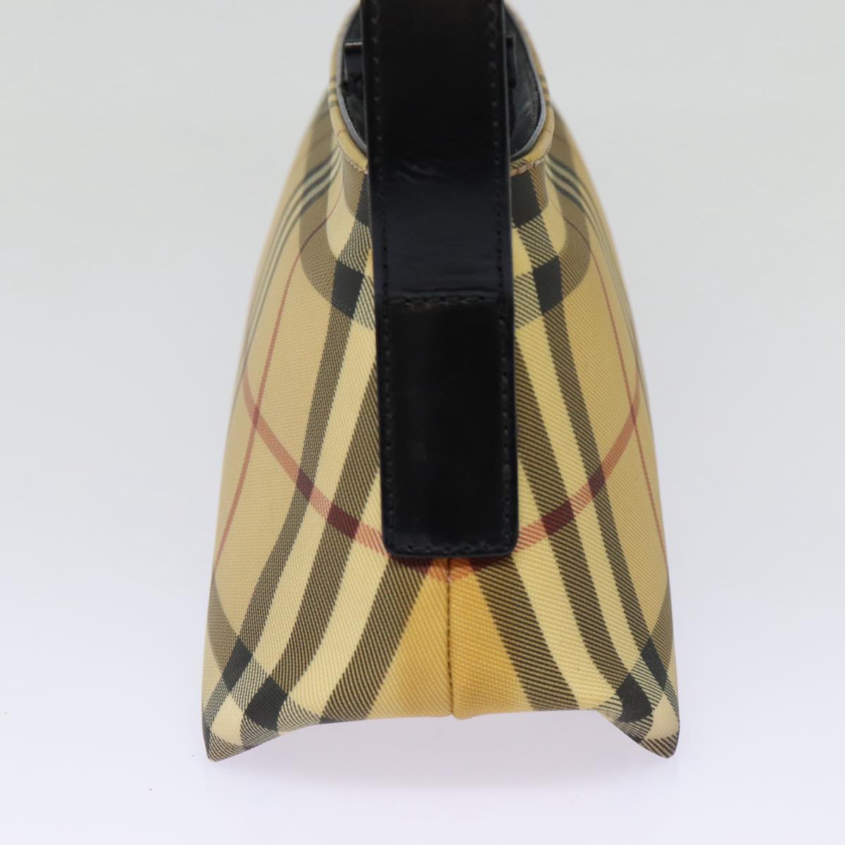 Burberry Nova Check Shoulder Bag PVC Beige Auth bs17559