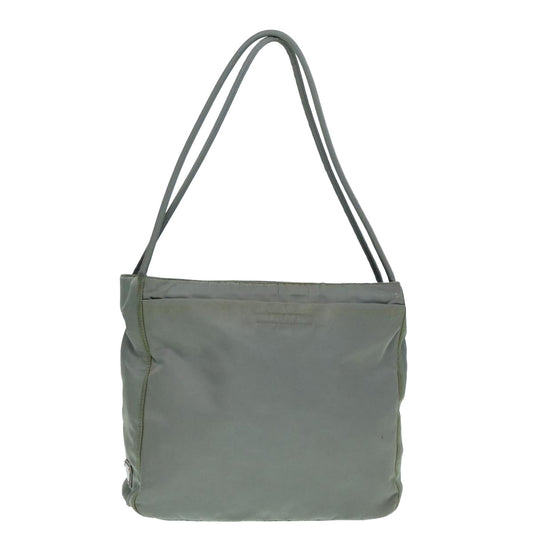PRADA Tote Bag Nylon Gray Silver Auth