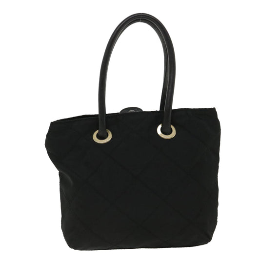 Prada Quilted Hand Bag Nylon Black