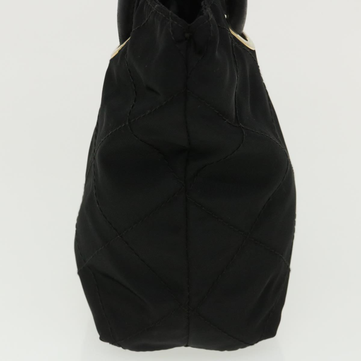 Prada Quilted Hand Bag Nylon Black
