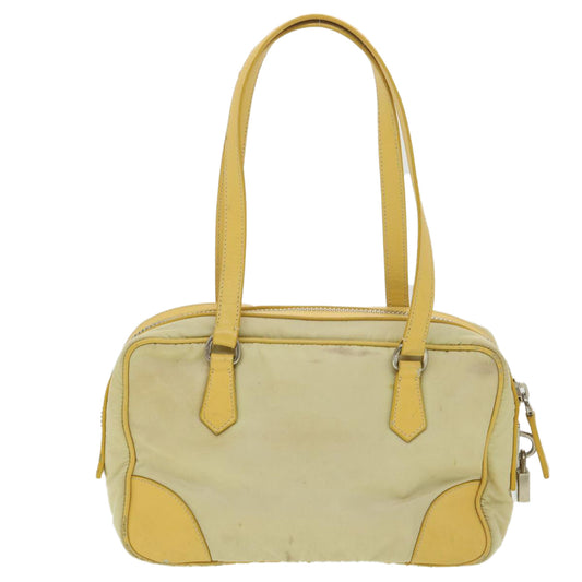 Prada Shoulder Bag Nylon Yellow