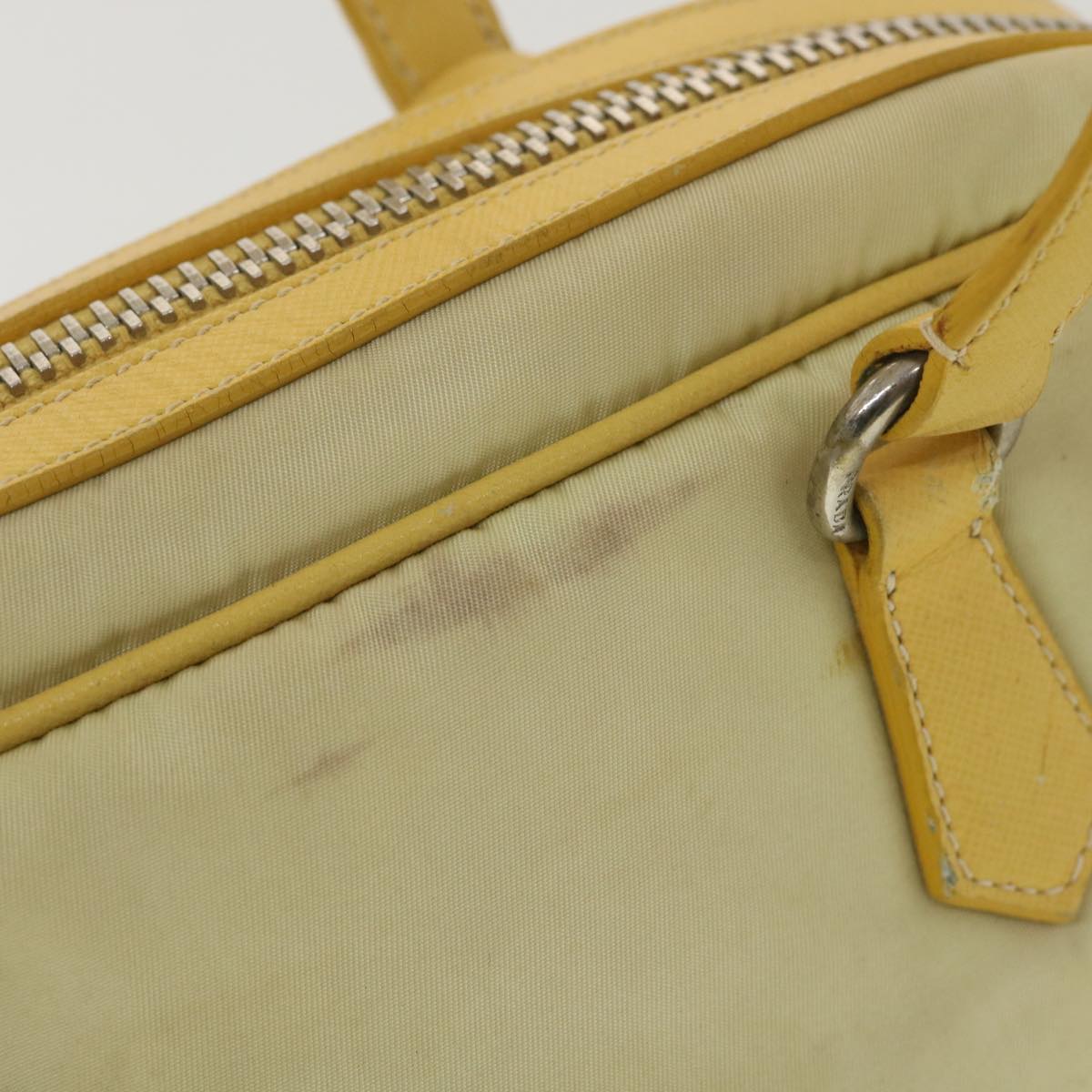 Prada Shoulder Bag Nylon Yellow