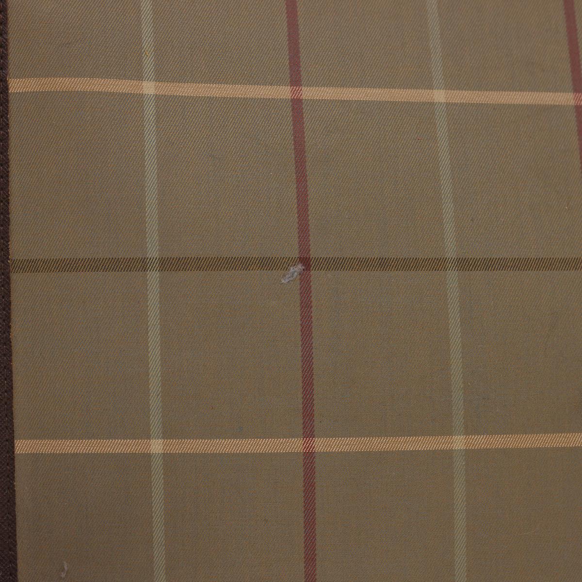 Burberry Nova Check Clutch Bag Nylon Beige Auth bs4852