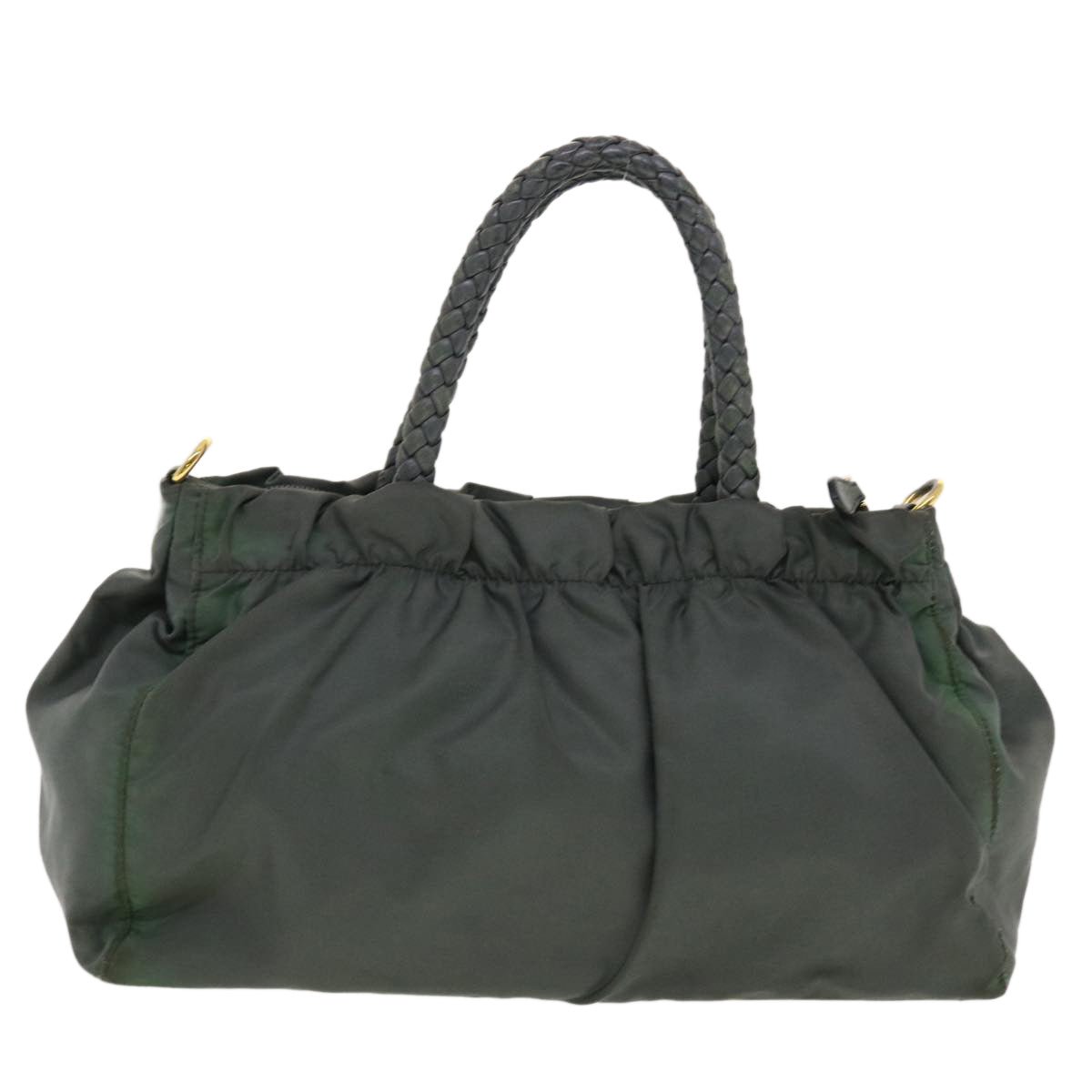 Prada Hand Bag Nylon 2way Gray