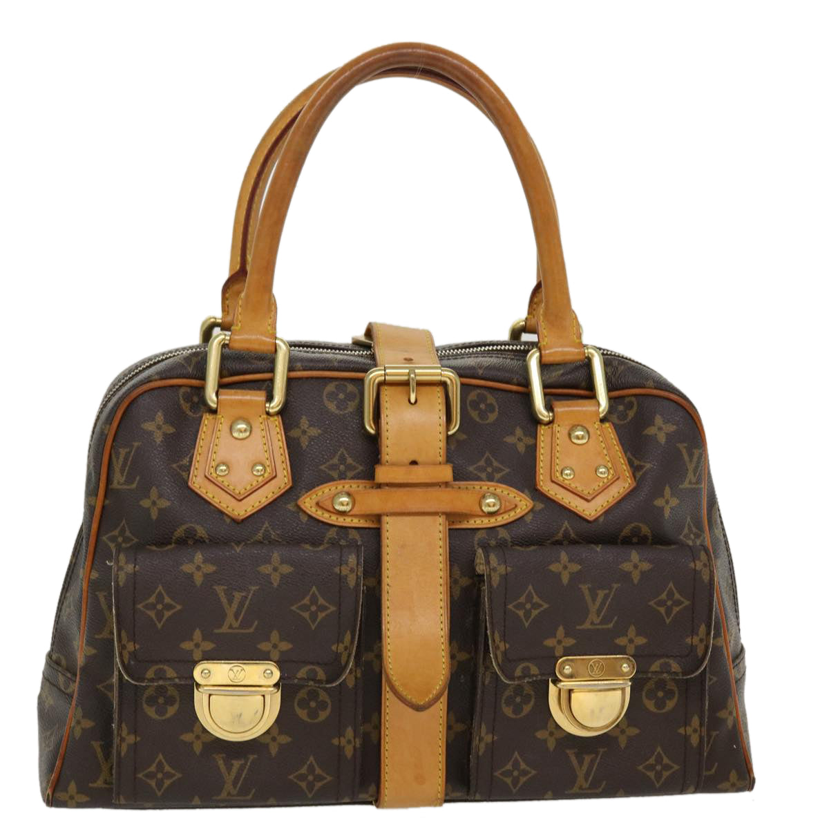 LOUIS VUITTON Monogram Manhattan GM Hand Bag M40025 LV Auth bs5342