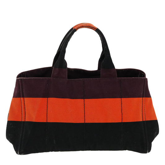 PRADA Kanapa MM Hand Bag Canvas Orange Auth