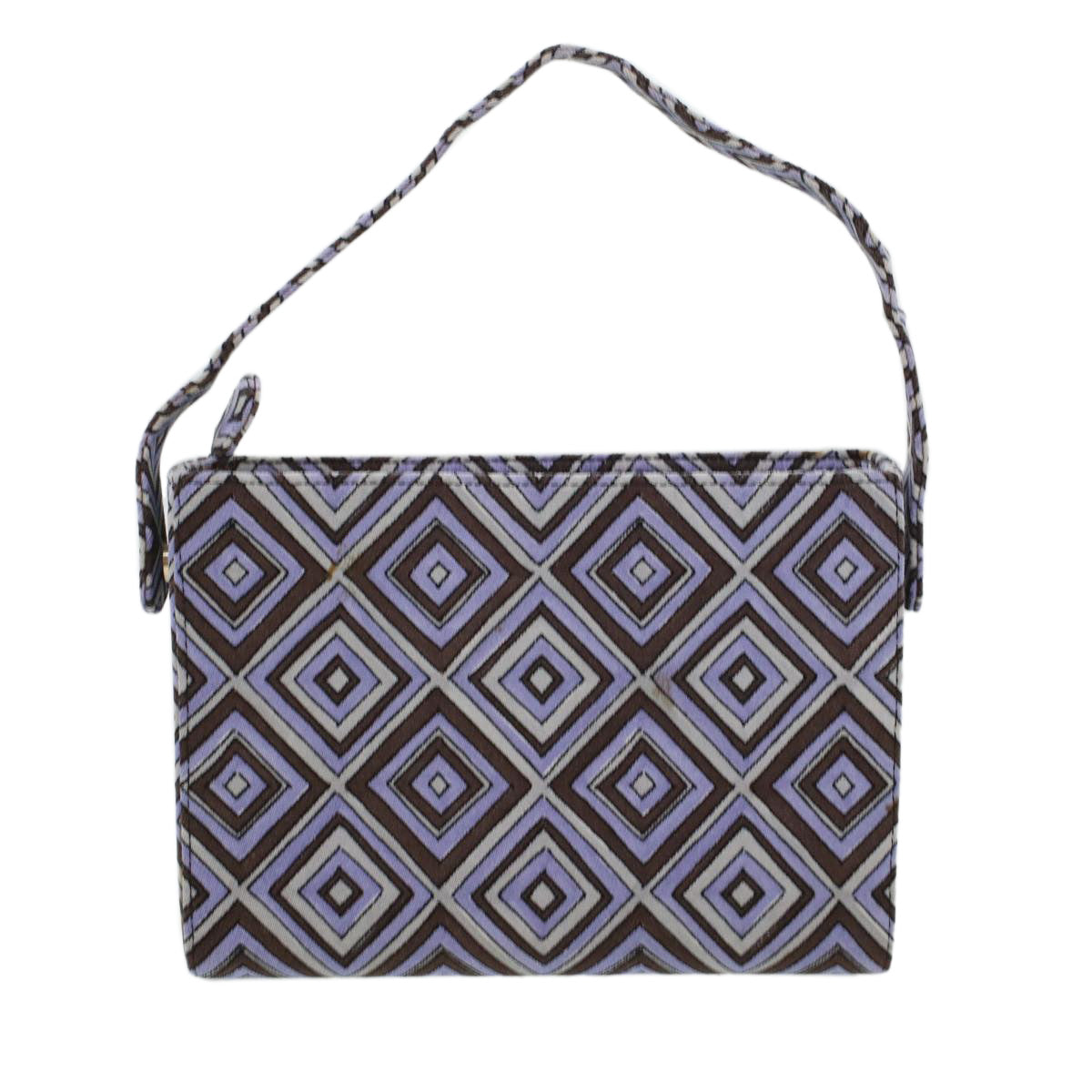 Prada Shoulder Bag Canvas Purple