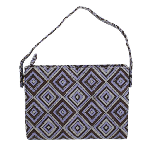 Prada Shoulder Bag Canvas Purple
