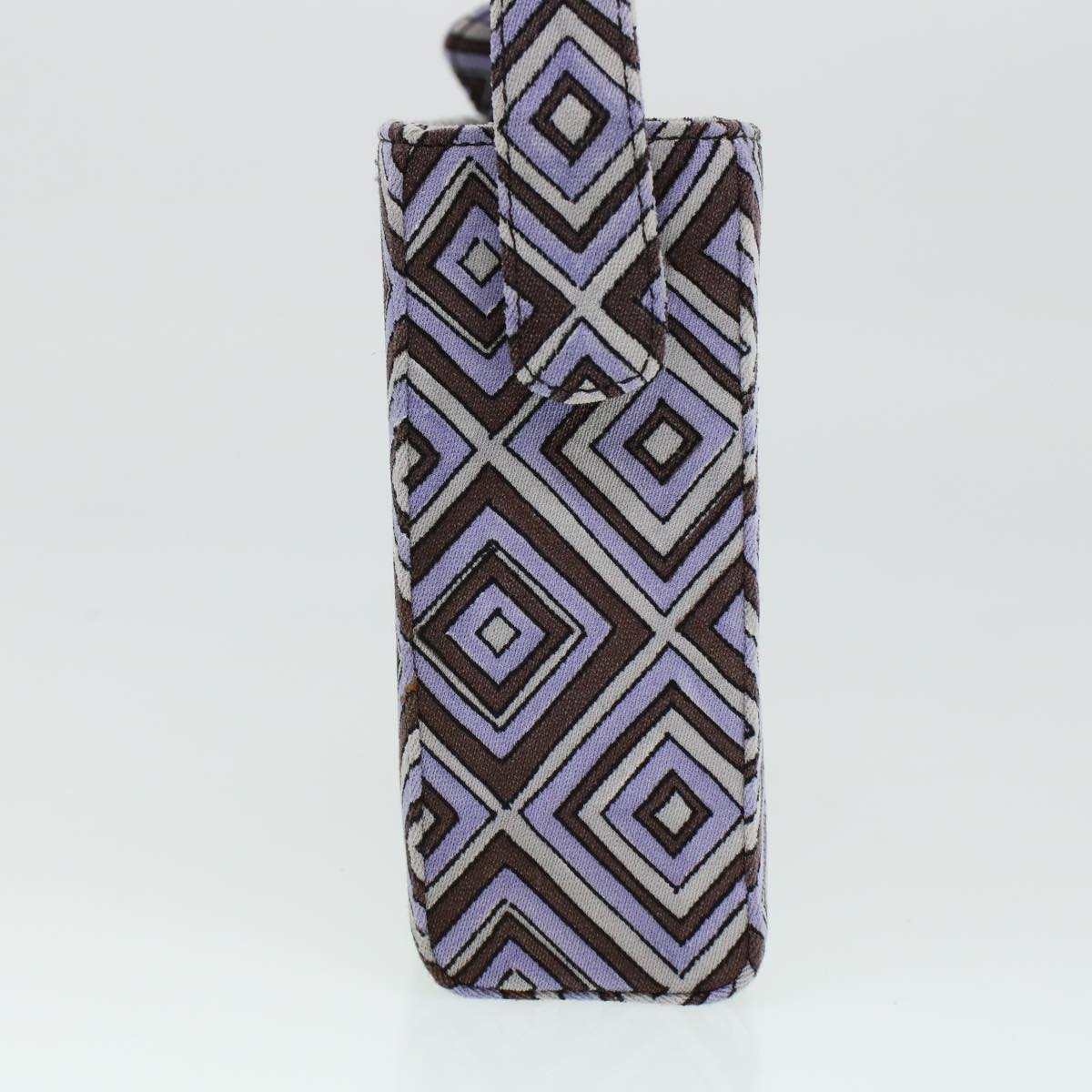 Prada Shoulder Bag Canvas Purple