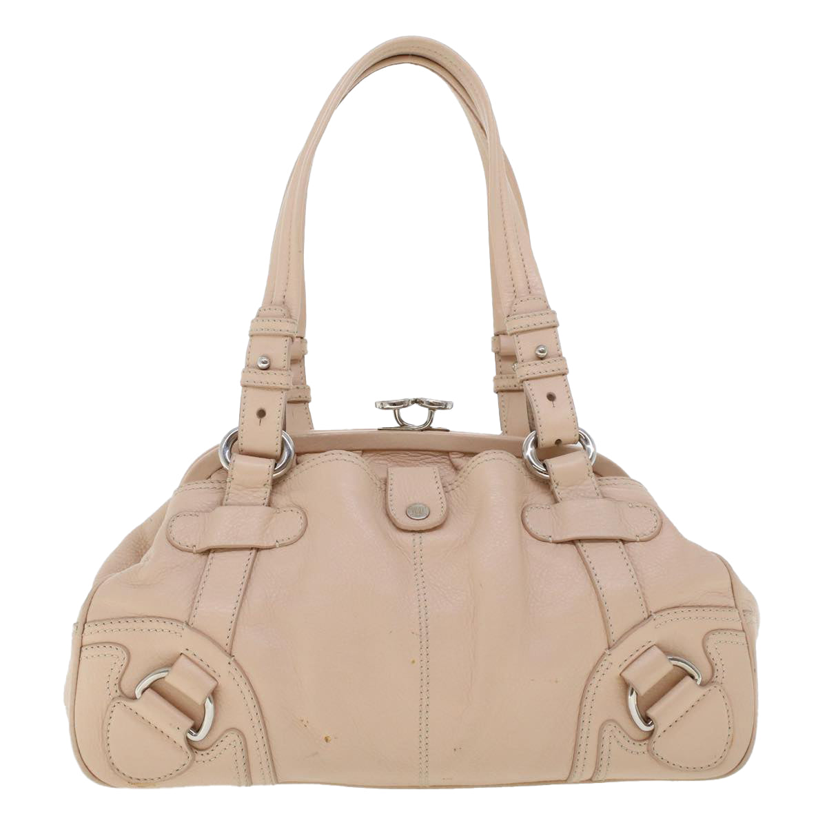 Luxury CELINE Shoulder Bag Leather Pink 5788