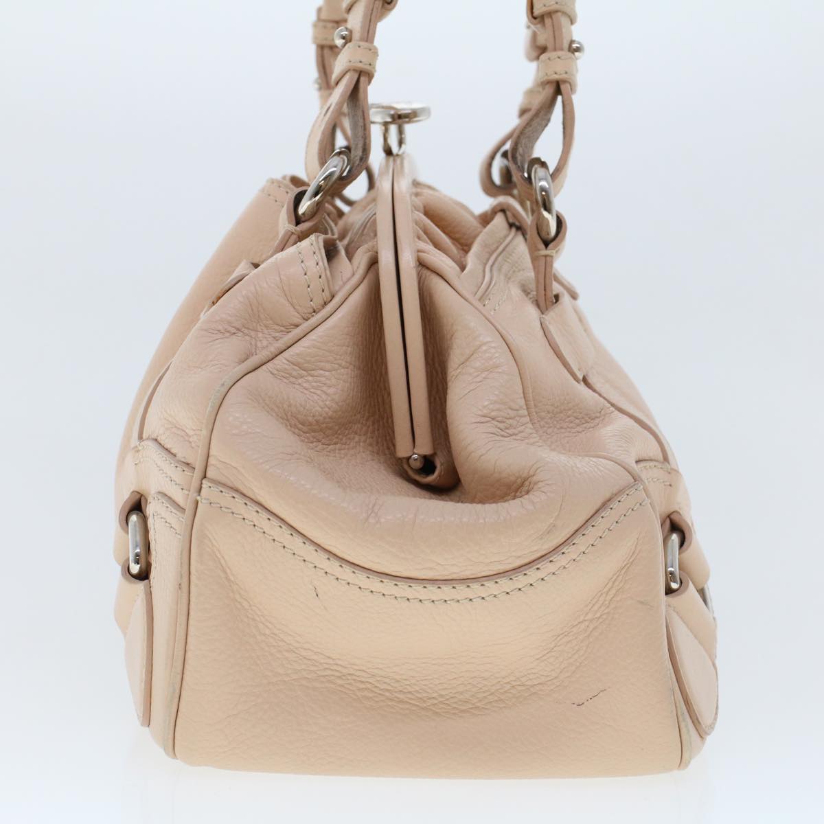 Luxury CELINE Shoulder Bag Leather Pink 5788