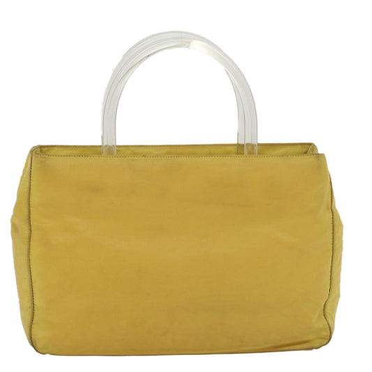 Prada Hand Bag Nylon Yellow