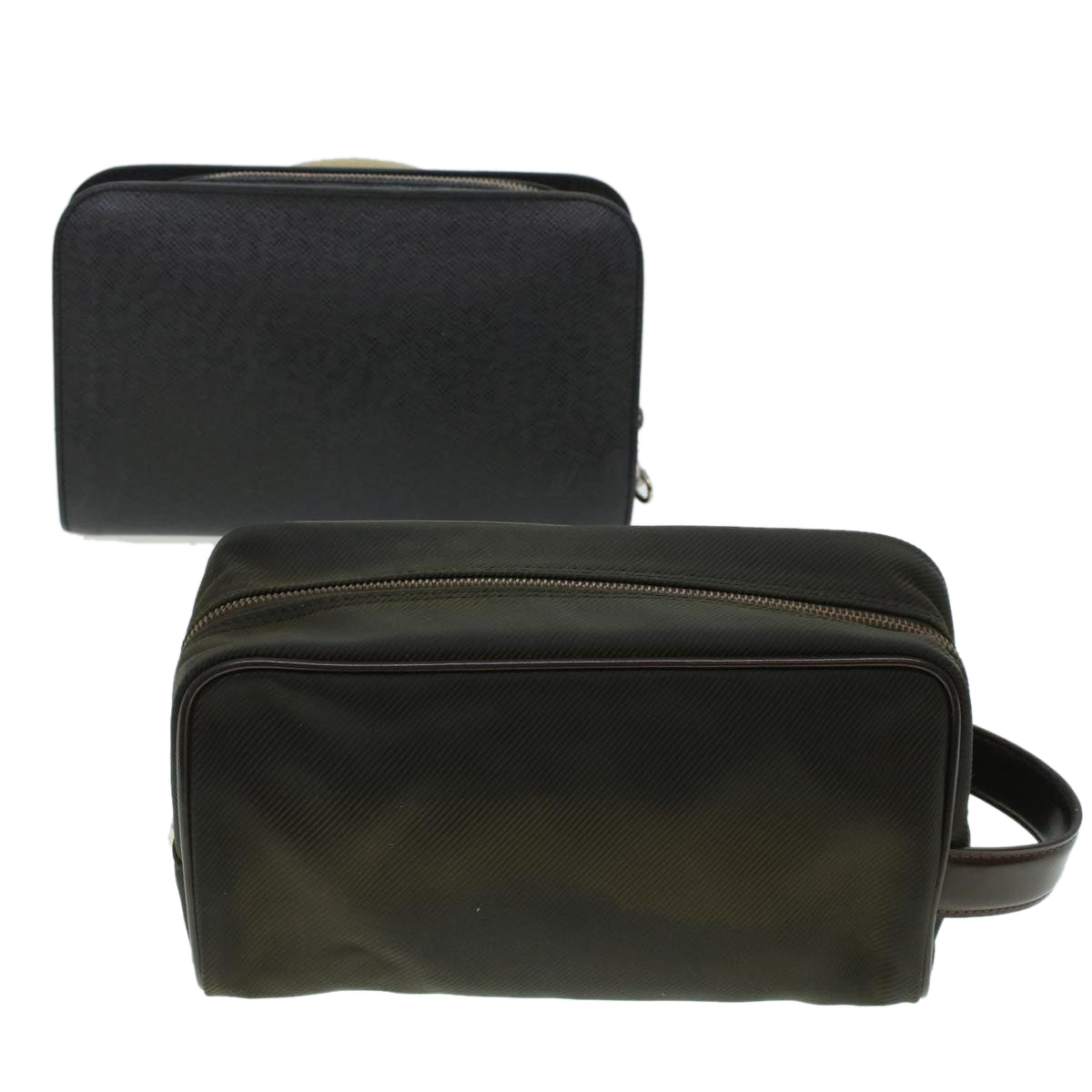 LOUIS VUITTON Taiga Clutch Bag Canvas 2Set Epicea Grizzly LV bs5960