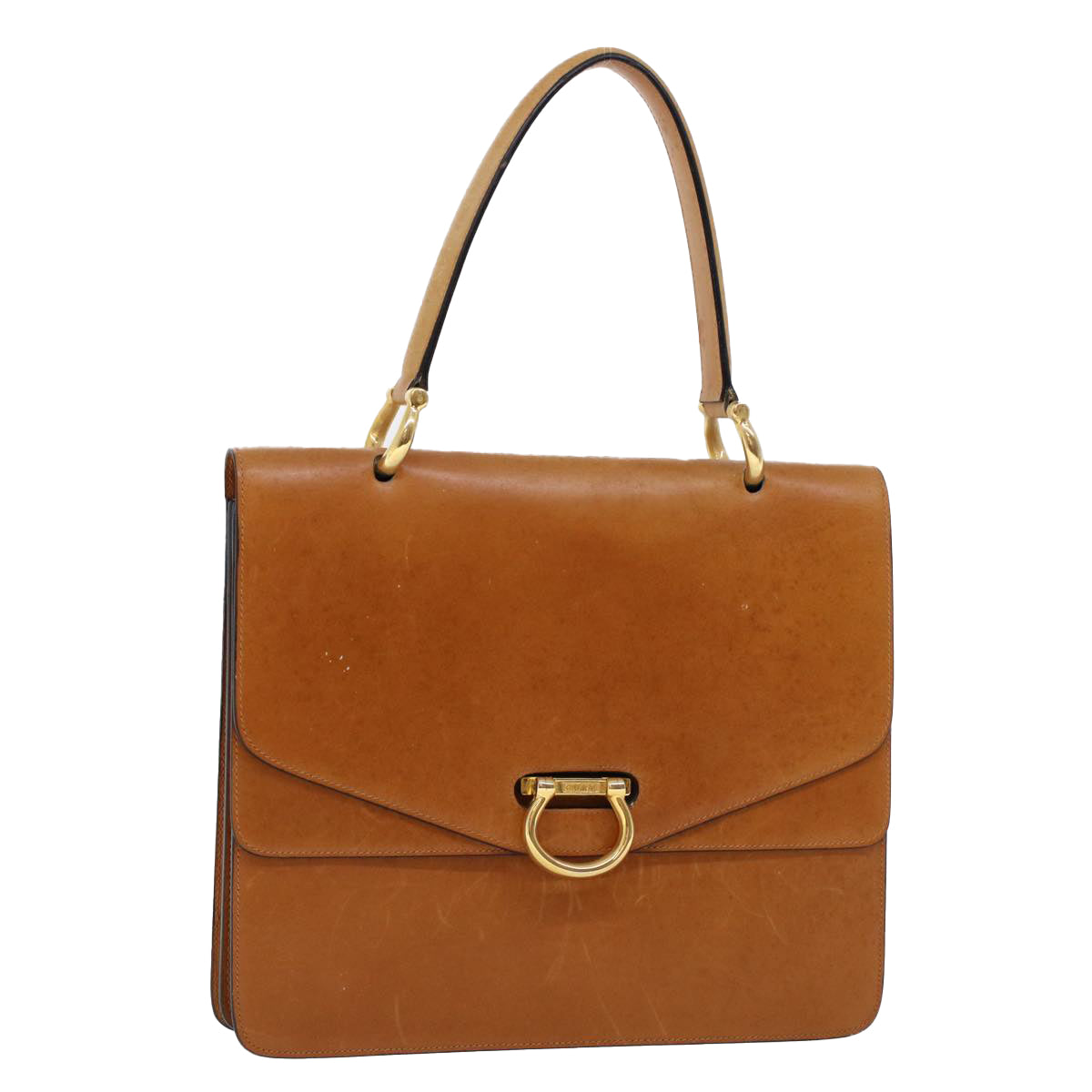 Luxury CELINE Hand Bag Leather Brown 6244