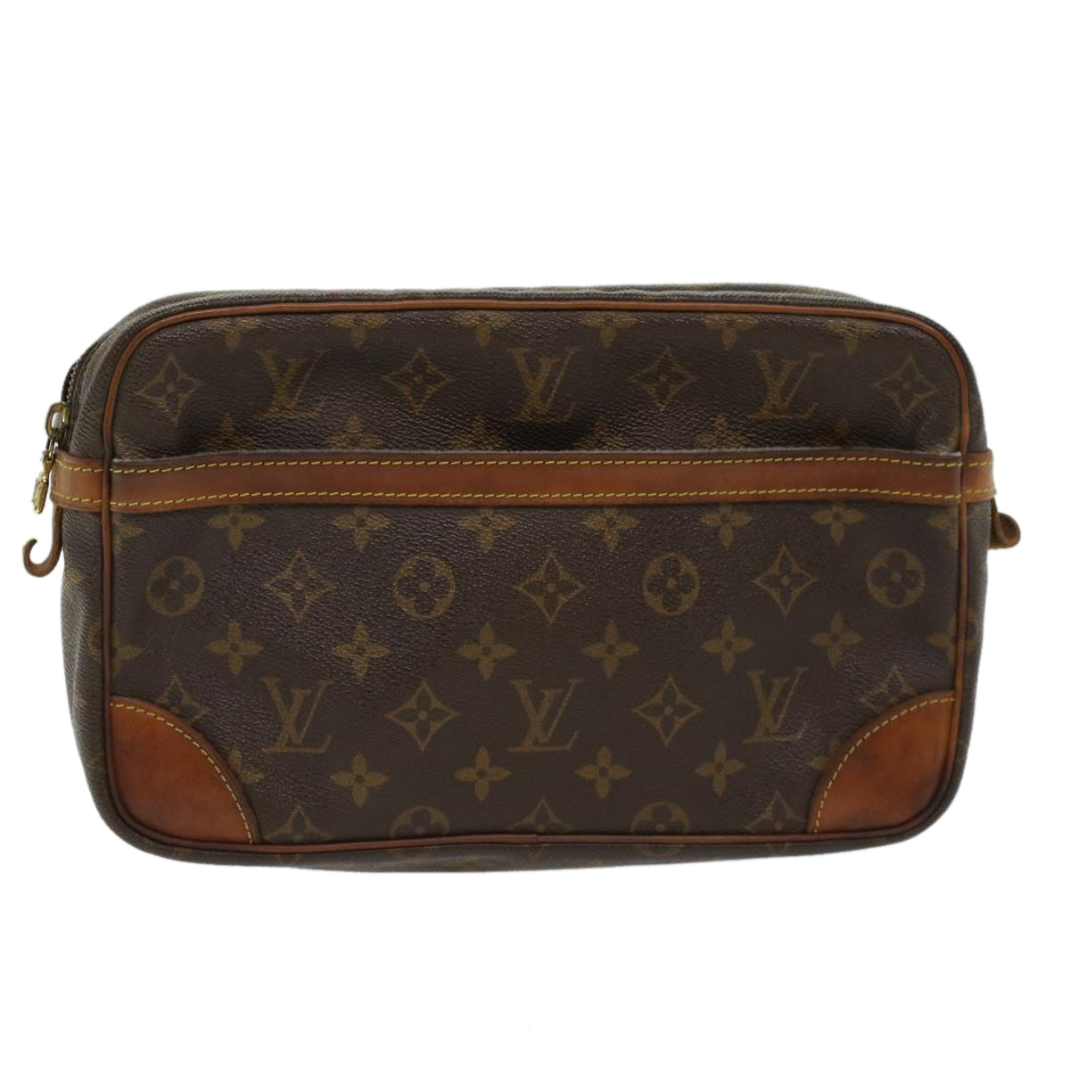 LOUIS VUITTON Monogram Compiegne 28 Clutch Bag LV bs6798