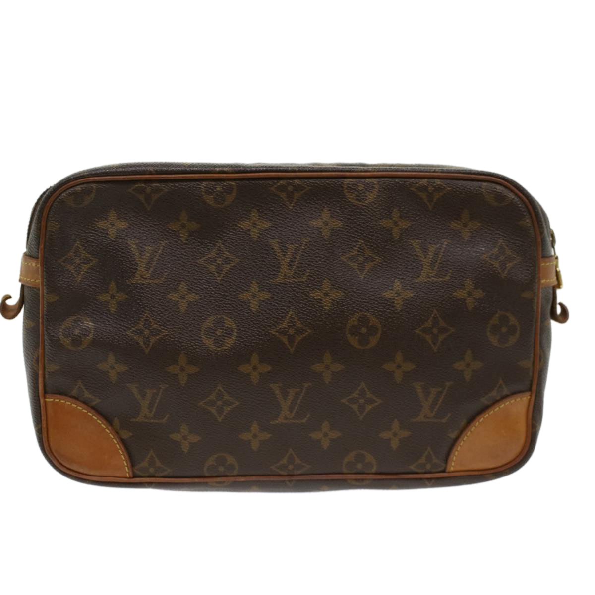 LOUIS VUITTON Monogram Compiegne 28 Clutch Bag LV bs6798