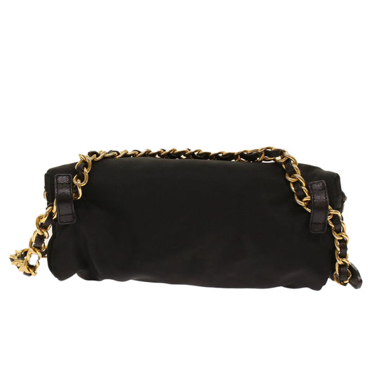 Prada Chain Shoulder Bag Nylon Black
