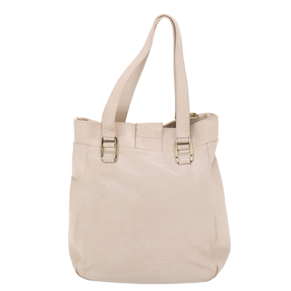 Luxury CELINE Shoulder Bag Leather Beige 6966