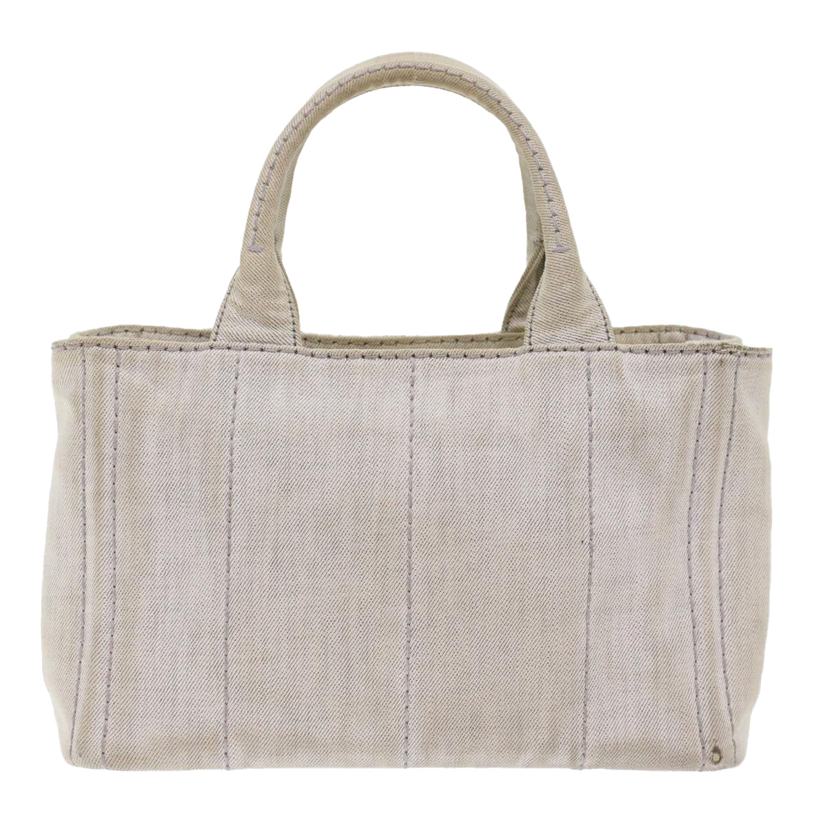 PRADA Kanapa PM Hand Bag Canvas White Auth